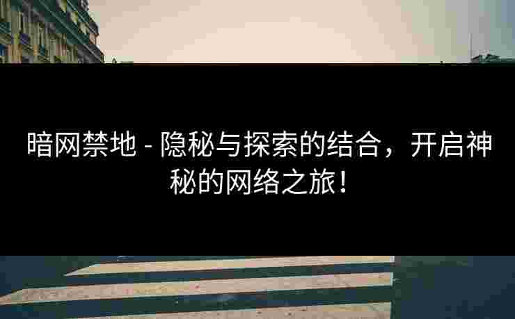 暗网禁地 - 隐秘与探索的结合，开启神秘的网络之旅！